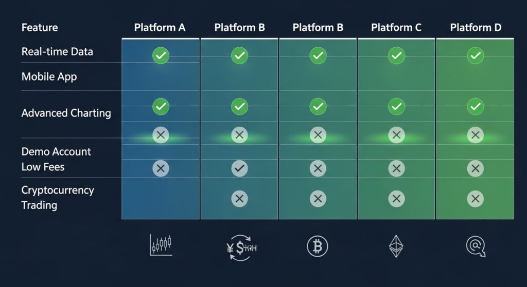 brokers that offer MT5 comparison table