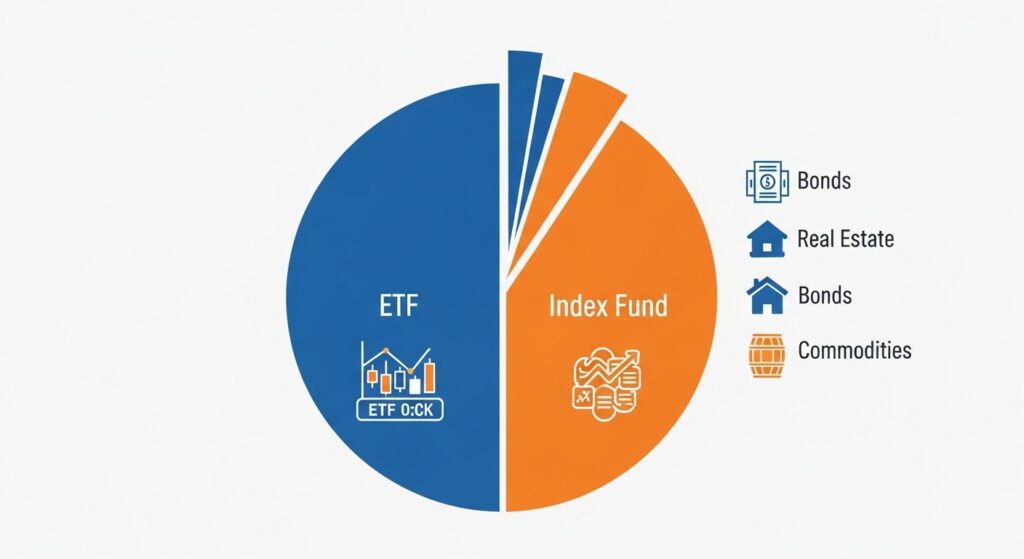 index funds ETFs investment methods diversification