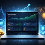Investment Diversification portfolio dashboard showing diversified assets including forex, stocks and gold