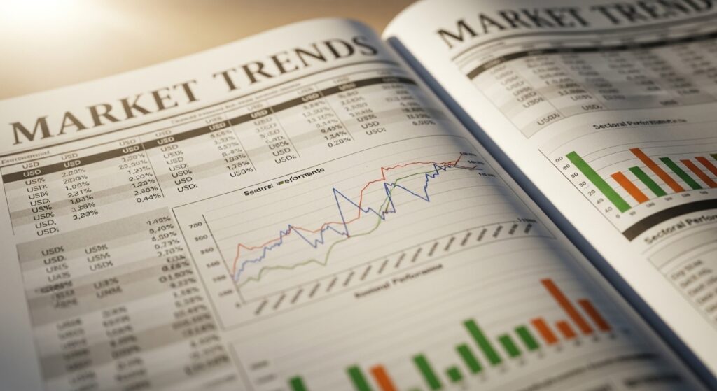 Economic indicators data showing currency impact on forex