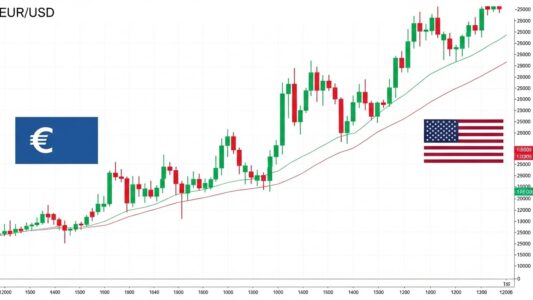 Guía de trading EUR USD con gráfico forex del Euro Dólar