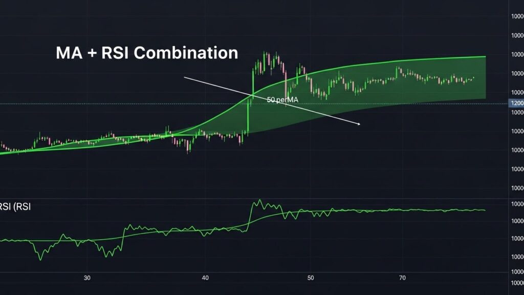 Combining moving average and RSI indicators for forex trading confirmation
