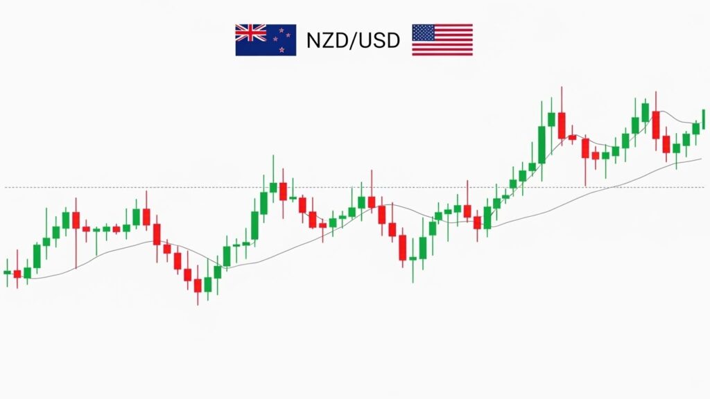 NZD USD forex trading guide chart (kiwi)
