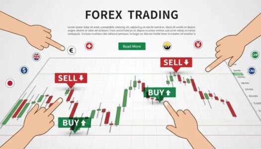 forex chart showing Buy and Sell positions explaining what is forex trading