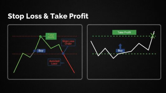 How to Set Stop Loss and Take Profit: Complete Guide infographic forex chart showing the stop loss