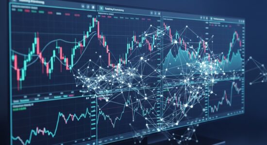 AI in forex trading dashboard with neural network analysis
