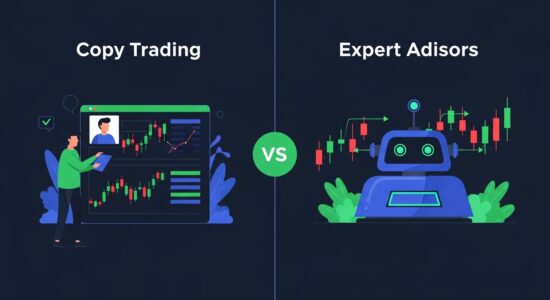 copy trading vs expert advisors comparison showing automated forex trading approaches