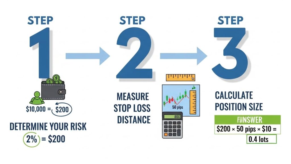 Step-by-step how to calculate position size in forex for beginners 