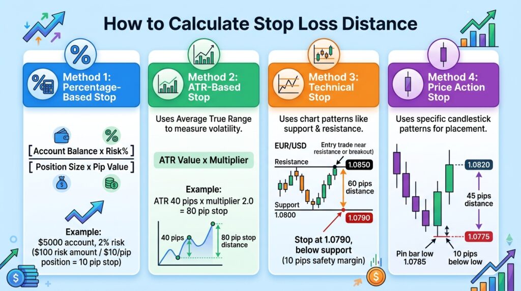 technical stop loss placement chart structure