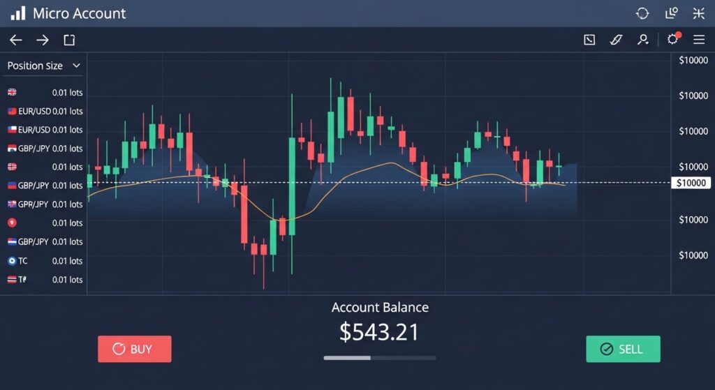 حسابات المايكرو في الفوركس للمتداولين برأس المال المحدود