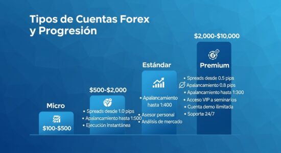 Cuentas estándar de forex: progresión desde cuentas micro hasta premium para operadores en desarrollo
