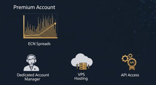 حسابات الفوركس المميزة: دليل شامل للمتداولين الجادين حسابات الفوركس المميزة - إنفوغرافيك يوضح سبريدات ECN الضيقة والدعم المخصص لرأس مال من 2,000 إلى 10,000 دولار