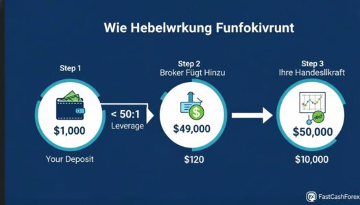 Hebel im Forex: Vollständiger Leitfaden für Anfänger Hebel im Forex — Schritt-für-Schritt-Leitfaden zeigt wie die Hebelwirkung im Forex-Trading vom Einzahlungsbetrag zur Handelskraft funktioniert
