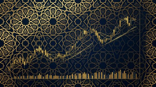Islamic Forex Accounts-Islamic geometric pattern with forex chart