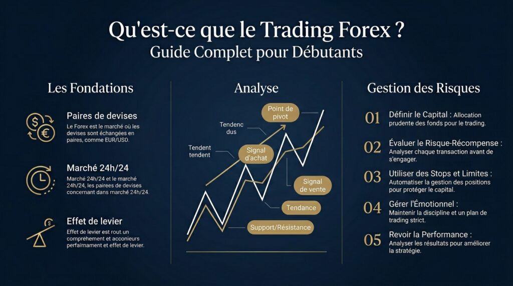 Graphique explicatif pour débutants : Qu'est-ce que le Trading Forex ?